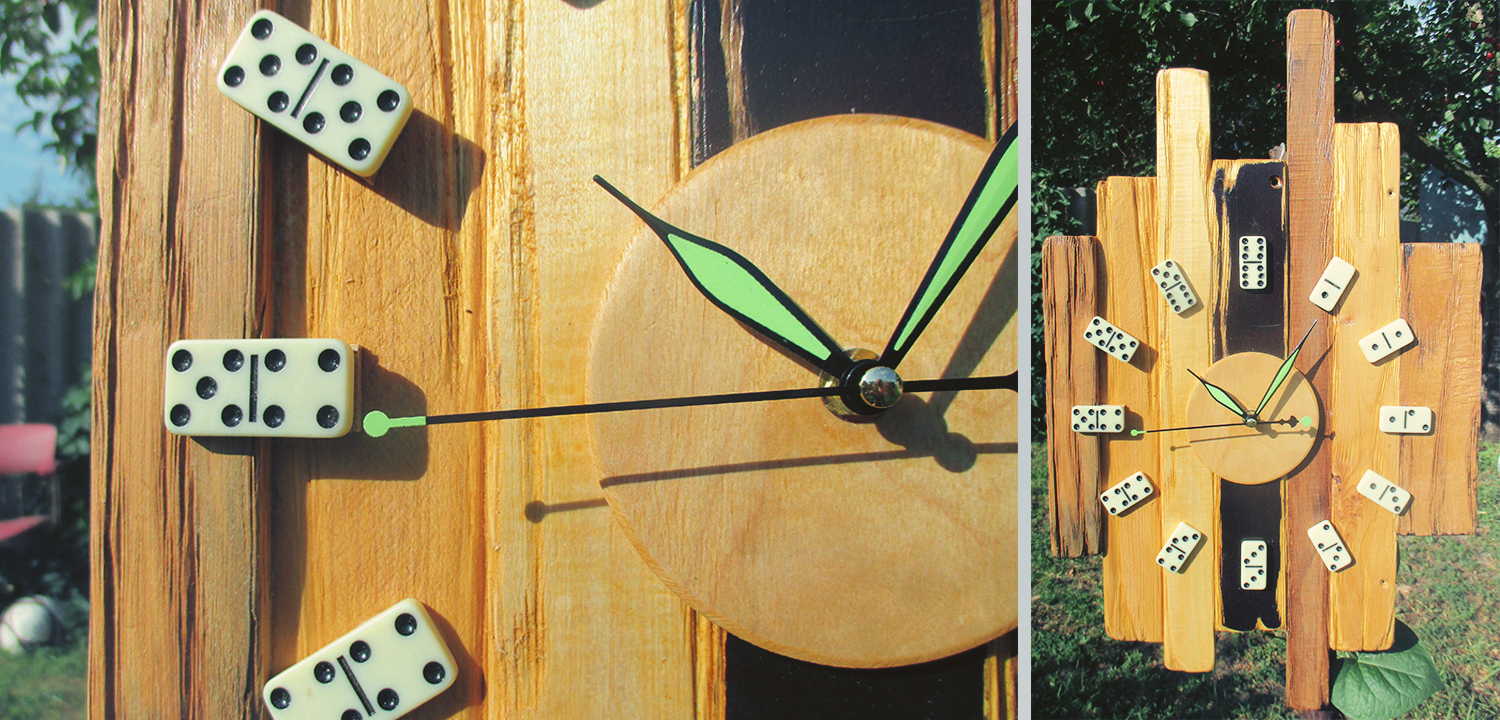 часы из дерева ручной работы