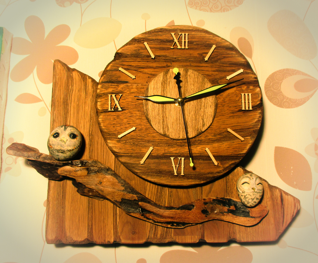 часы деревянные на заказ